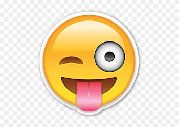Tongue Face Emoticon - Winky Face Tongue Out Emoji