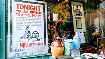 Tonight Poster on Glass Window