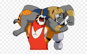 Tony And Wolf 001 Photo Tony The Tiger Wolf 001 Zpskdsxjnhj - Cartoon