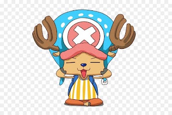 Tony Tony Chopper Monkey D. Luffy Roronoa Zoro Nami Brook - Black elk face with blue hat 