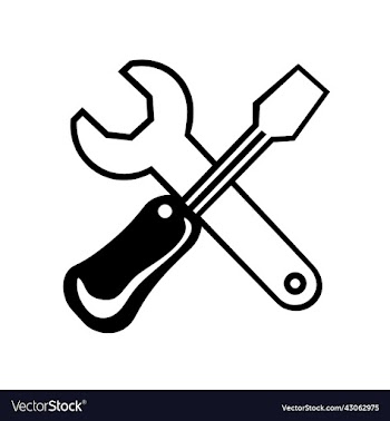 tools icon wrench and screwdriver