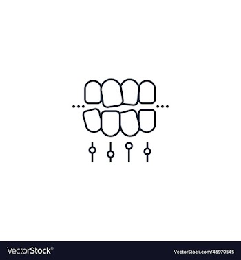 tooth alignment creative icon from dental icons