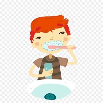 Tooth brushing Face Clip art - Cartoon wash your teeth 