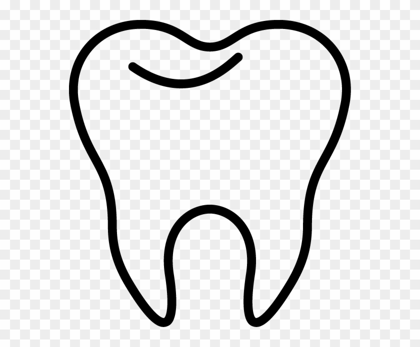 Tooth Clip Art Inderecami Drawing - Tooth Black And White