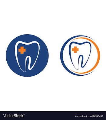 Tooth logo design dental clinic logo vector image