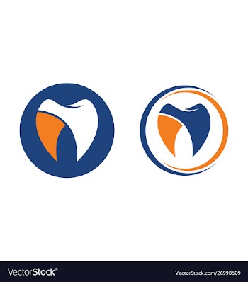 Tooth logo design dental clinic logo vector image