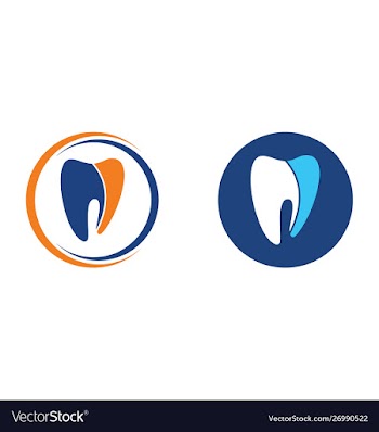 Tooth logo design dental clinic logo vector image