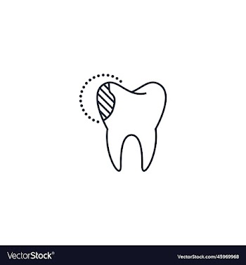 tooth reconstruction creative icon from dental