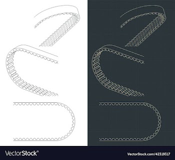 toothed belt drawings