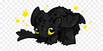 Toothless The Night Fury By P-korle - Toothless Baby Night Fury