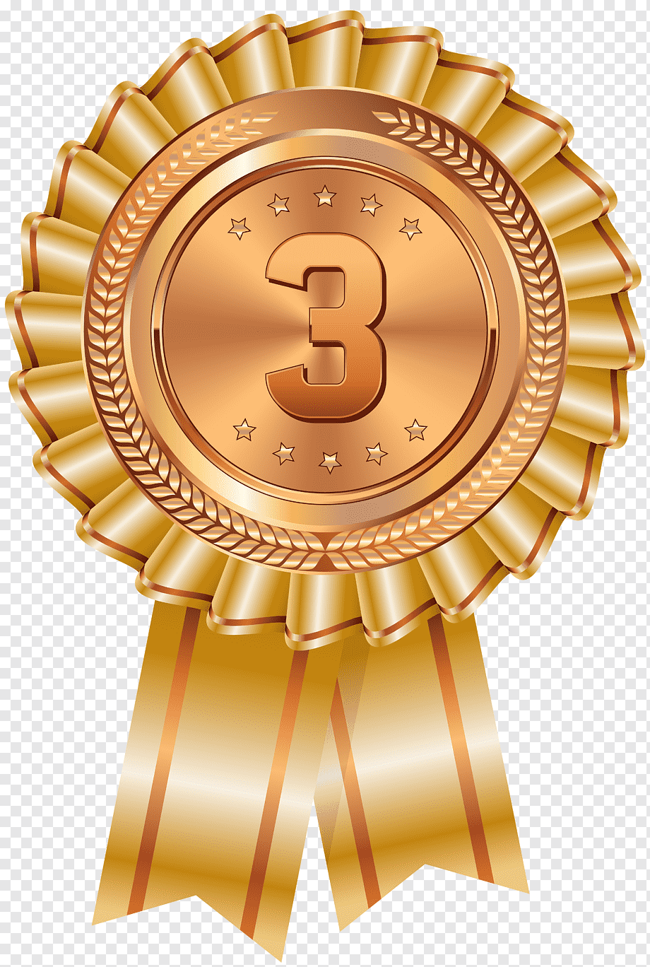 top 3 ribbon, Minnesota Timberwolves Target Center 1989–90 NBA season 2017–18 NBA season Milwaukee Bucks, Bronze Medal, sport, medal, gold png