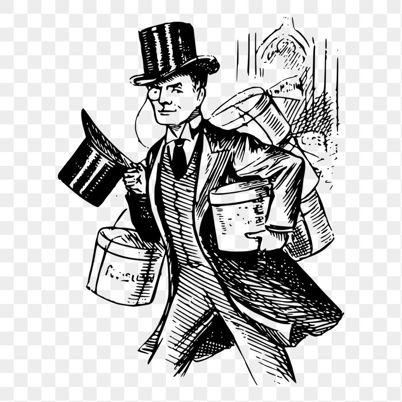 Top hat man png sticker, | Free PNG - rawpixel