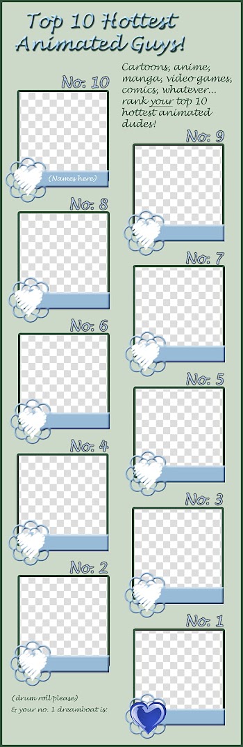 Top  Hottest Animated Guys, Top  Hottest Animated Guys! sticker transparent background PNG clipart