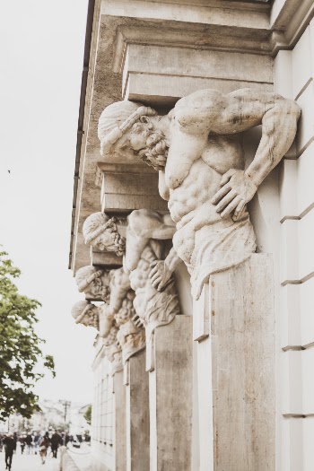 Top-less Man Statue
