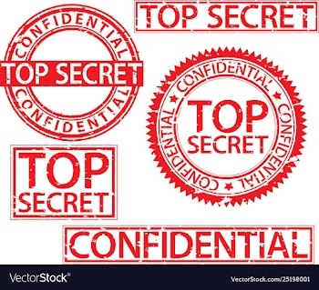  					Top secret stamp set confidential sign vector image														