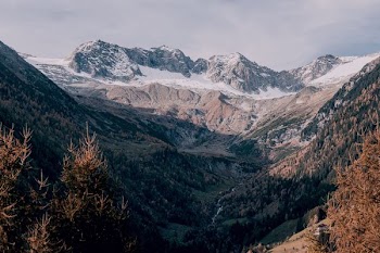 top view of alps mountain