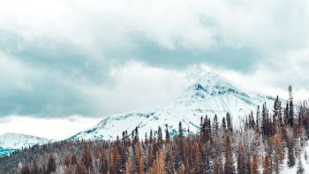 top view of alps mountain