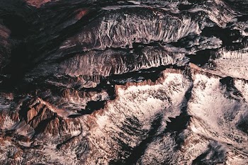 top view of rocky mountain