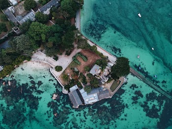 Top View Photo of Beach