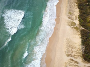 Top View Photo of Beach
