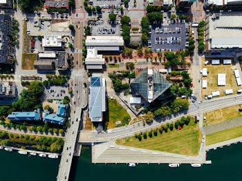 Top View Photo of Buildings and Road