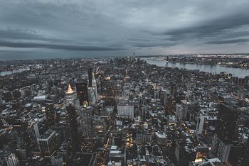 top view photo of city buildings