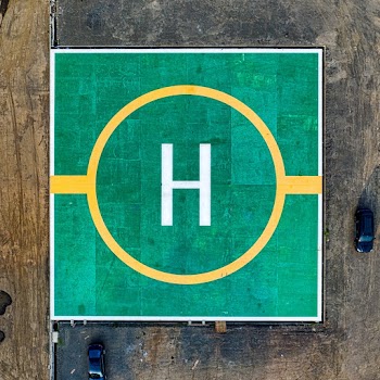 Top View Photo of Helipad