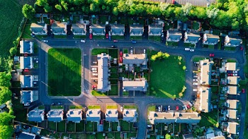 Top View Photo of Houses Near Street
