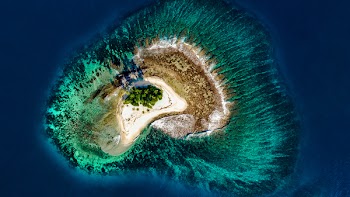 Top view Photo of Island
