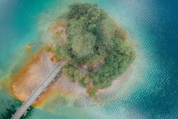 Top View Photo of Island