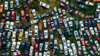 Top View Photo of Junkyard