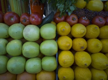 Top View Photo of Lemons And Green Apples