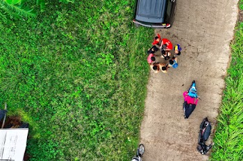 Top View Photo of People