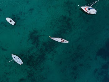 Top View Photo of Sailboats