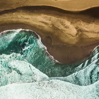 Top View Photo of Seashore