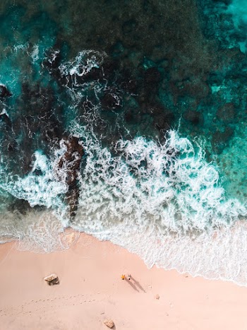 Top View Photo of Seashore