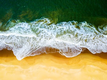 Top View Photo of Seashore