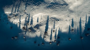 Top View Photo of Snow Field
