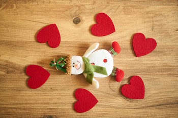Top View Photo of Snowman Decor
