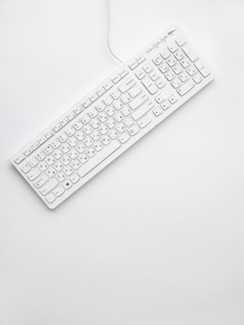 Top View Photo of White Keyboard