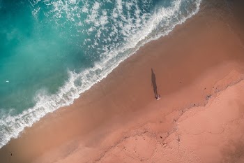 Top View Photography of Seashore