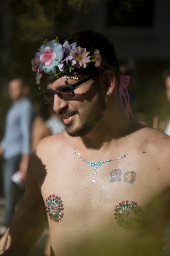 Topless Man