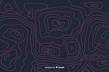 Topographic purple lines background Free Vector