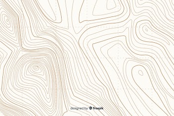 Topographic white lines background Free Vector