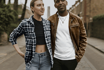 Tops mockup, couple street fashion | Free PSD Mockup - rawpixel
