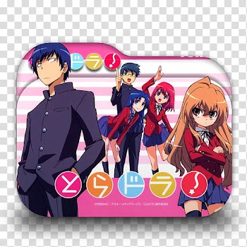 Toradora Anime Folder Icon, anime movie poster transparent background PNG clipart