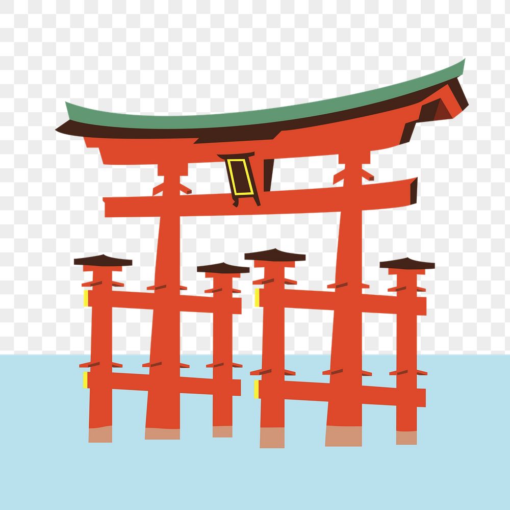 Torii gate png sticker, Japanese | Free PNG - rawpixel