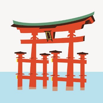 Torii gate sticker, Japanese architecture | Free Vector - rawpixel