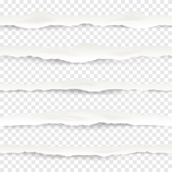 Torn paper edge illustration. realistic seamless pattern of ragged or ripped pages Free Vector