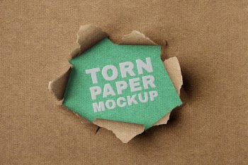Torn paper mockup, ripped hole | Free PSD Mockup - rawpixel